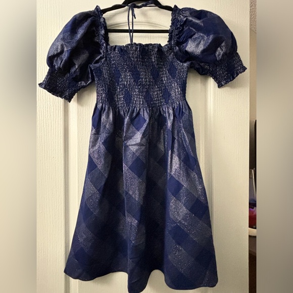 Hill House Home Navy Glitter Check Athena - Picture 3 of 3